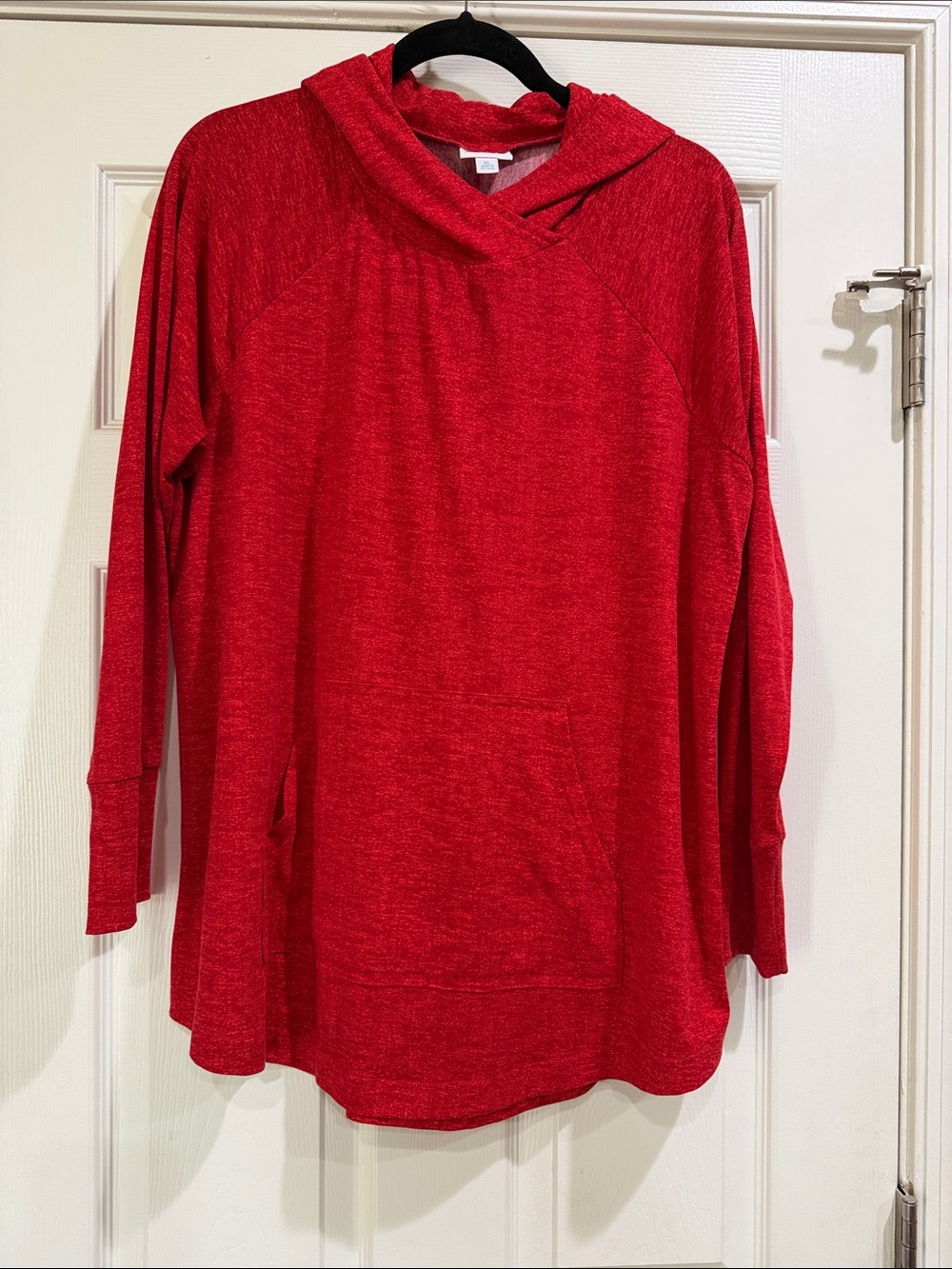 LuLaRoe Amber Red Hoodie - Lightweight Pullover